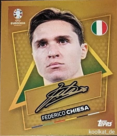 Uefa Euro Germany 2024 FEDERICO CHIESA STAR PLAYER FIRMADO 7