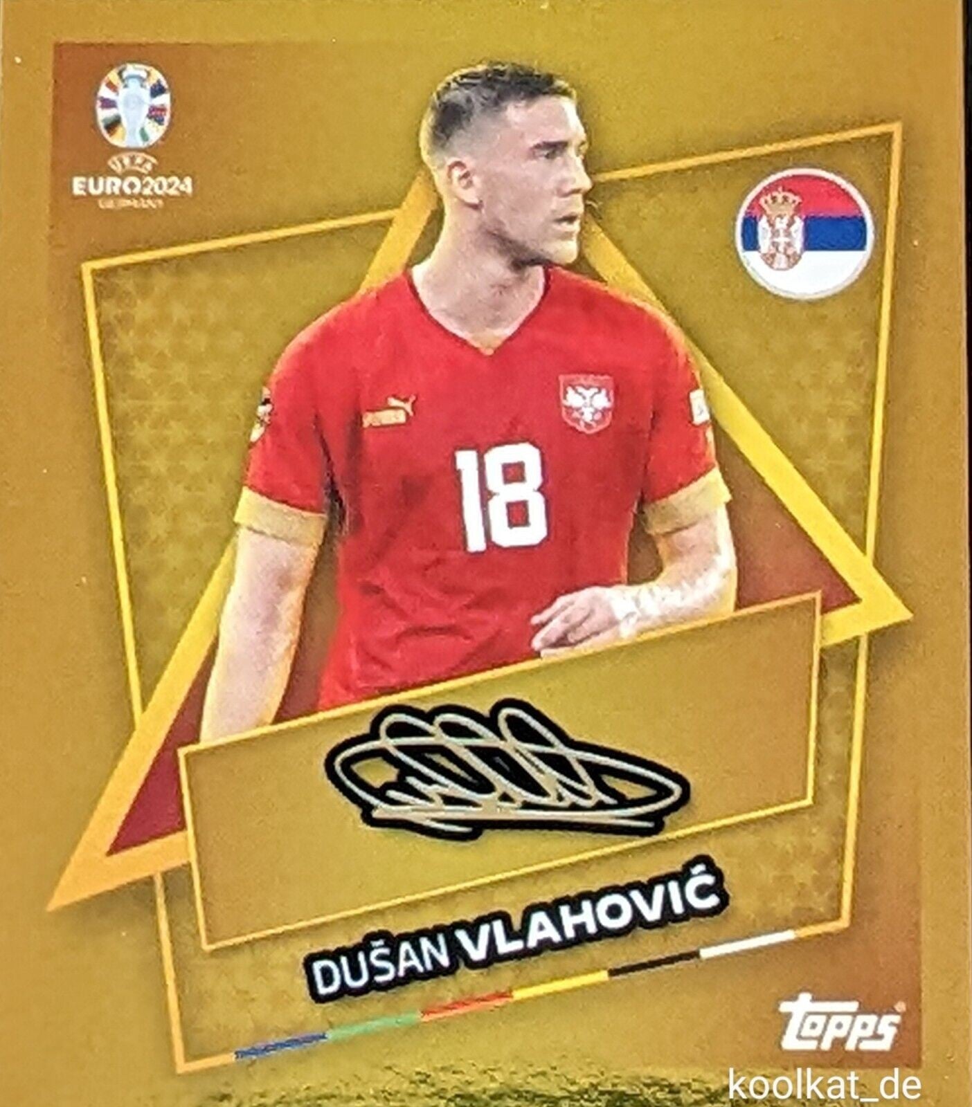 Uefa Euro Germany 2024 DUSAN VLAHOVIC STAR PLAYER FIRMADO 11