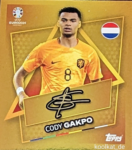 Uefa Euro Germany 2024 CODY GAKPO STAR PLAYER FIRMADO 13