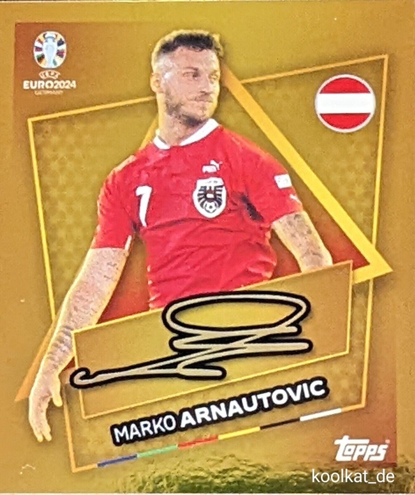 Uefa Euro Germany 2024 MARKO ARNAUTOVIC STAR PLAYER FIRMADO 14