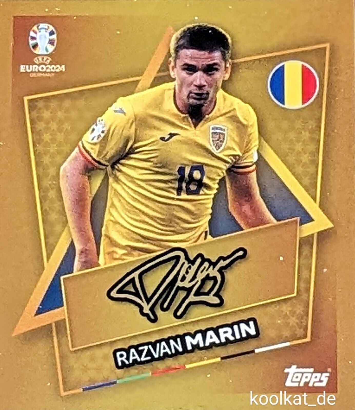 Uefa Euro Germany 2024 RAZVAN MARIN STAR PLAYER FIRMADO 18
