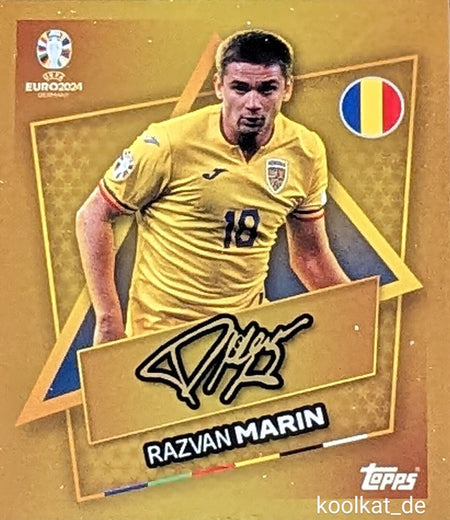 Uefa Euro Germany 2024 RAZVAN MARIN STAR PLAYER FIRMADO 18