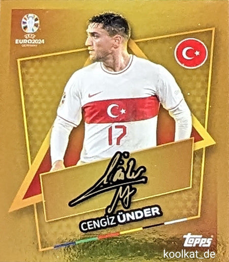 Uefa Euro Germany 2024 CENGIZ ÜNDER STAR PLAYER FIRMADO 19