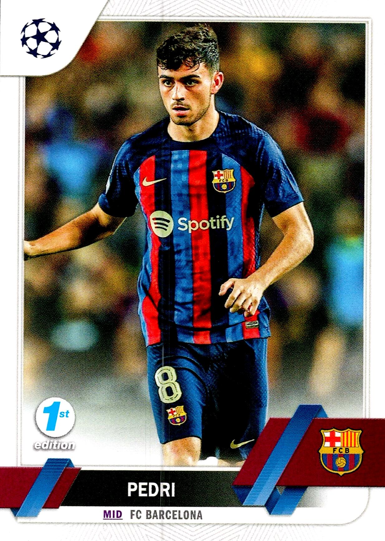 TOPPS UEFA CHAMPIONS LEAGUE 2022/2023 PEDRI Nº136 - 1ST