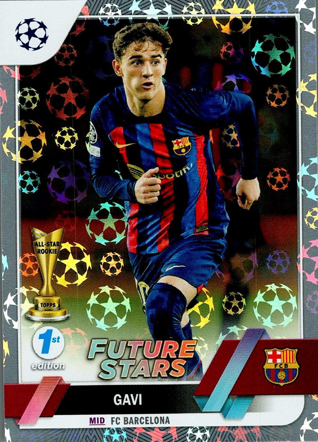 TOPPS UEFA CHAMPIONS LEAGUE 2022/2023 GAVI STARBALL Nº178 1ST EDITION