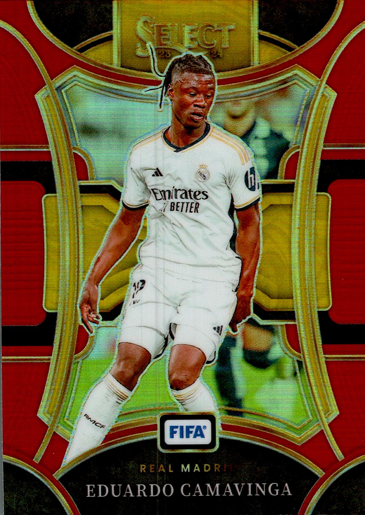 PANINI SELECT FIFA 2023/2024 CAMAVINGA RED AND YELLOW Nº129