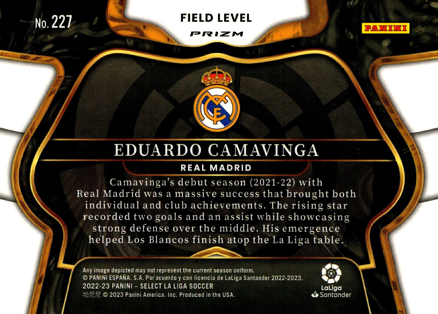 PANINI SELECT LA LIGA 2022/2023 CAMAVINGA RED Nº227