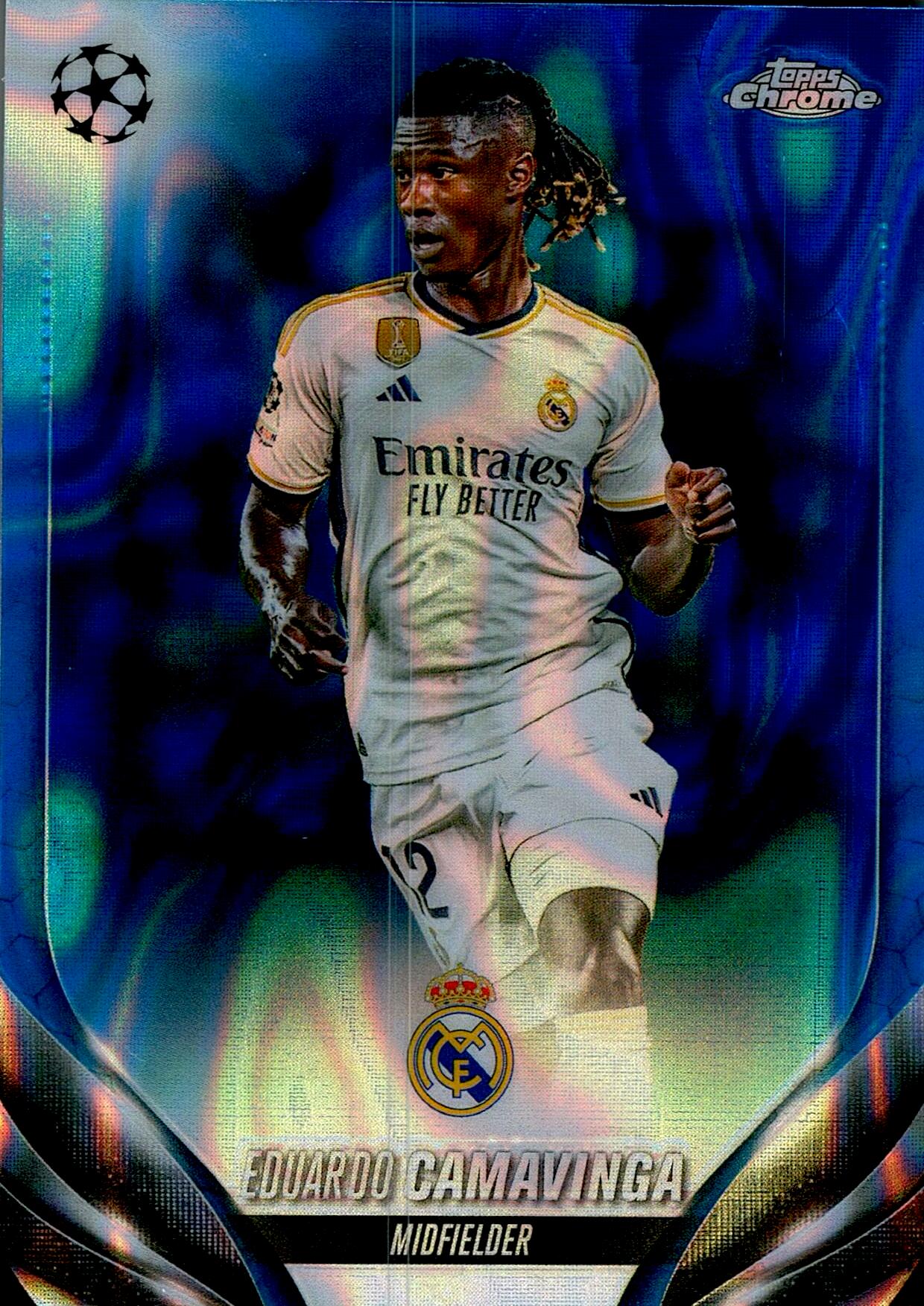 TOPPS CHROME 2023/2024 CAMAVINGA BLUE PARALLEL Nº36