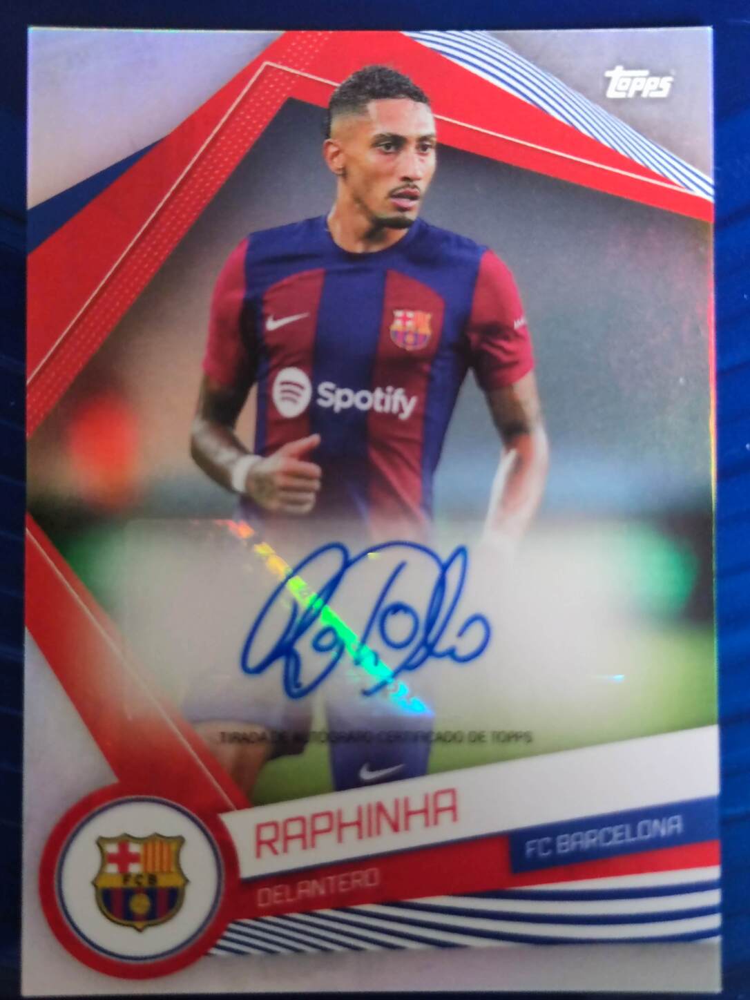 TOPPS FC BARCELONA 2022/2023 AUTO RAPHINHA NºBA-RA