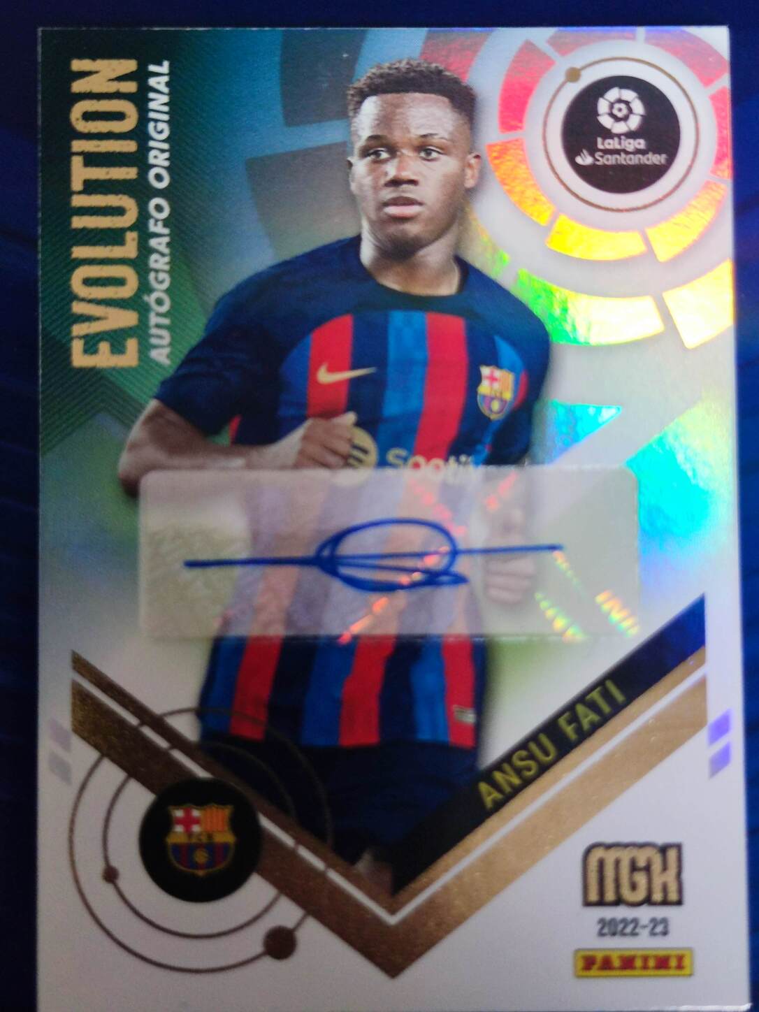 PANINI MEGACRACKS 2022/2023 ANSU FATI AUTO NºAO+ NUMERADO /25