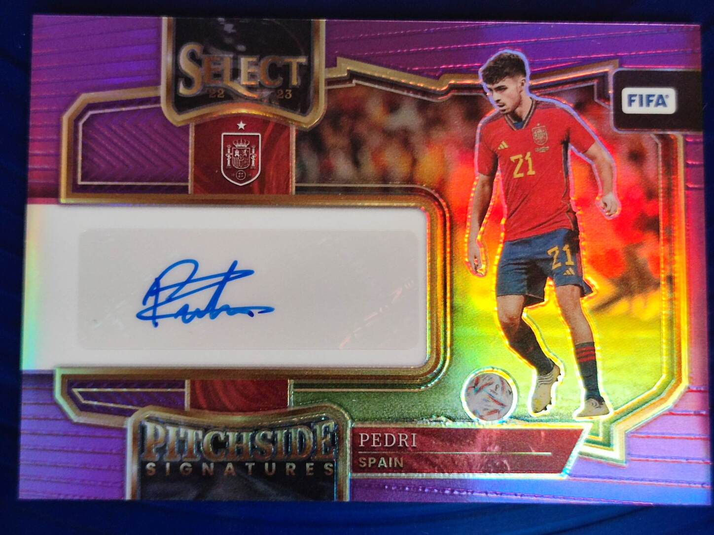 PANINI SELECT FIFA 2022/2023 PEDRI AUTO NºPS-PRI NUMERADO /20