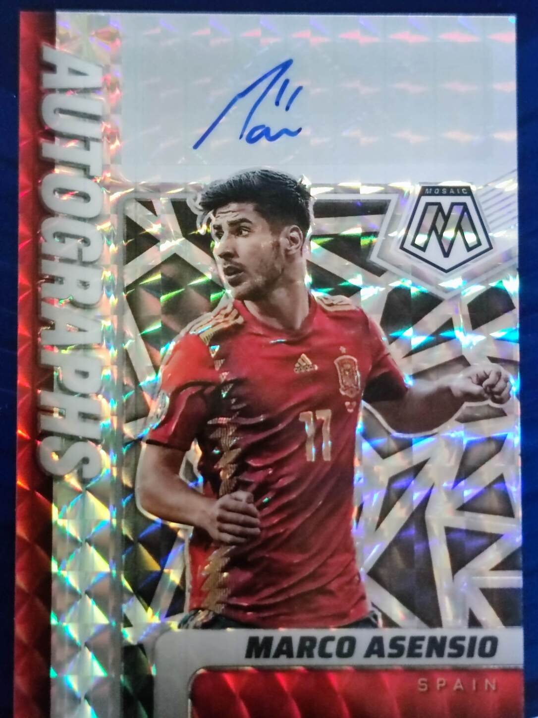 PANINI PRIZM ROAD TO QATAR 2021/2022 MARCO ASENSIO AUTO NºA-MA