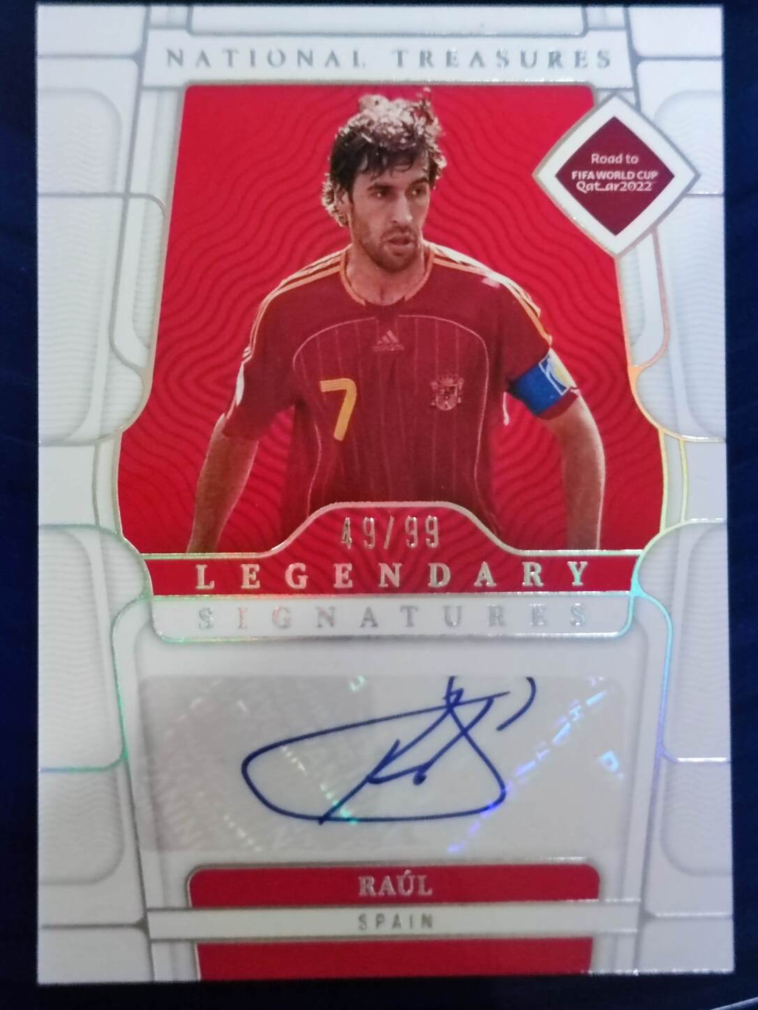 PANINI NATIONAL TREASURES 2022 RAÚL AUTO NºLS-R NUMERADO /99