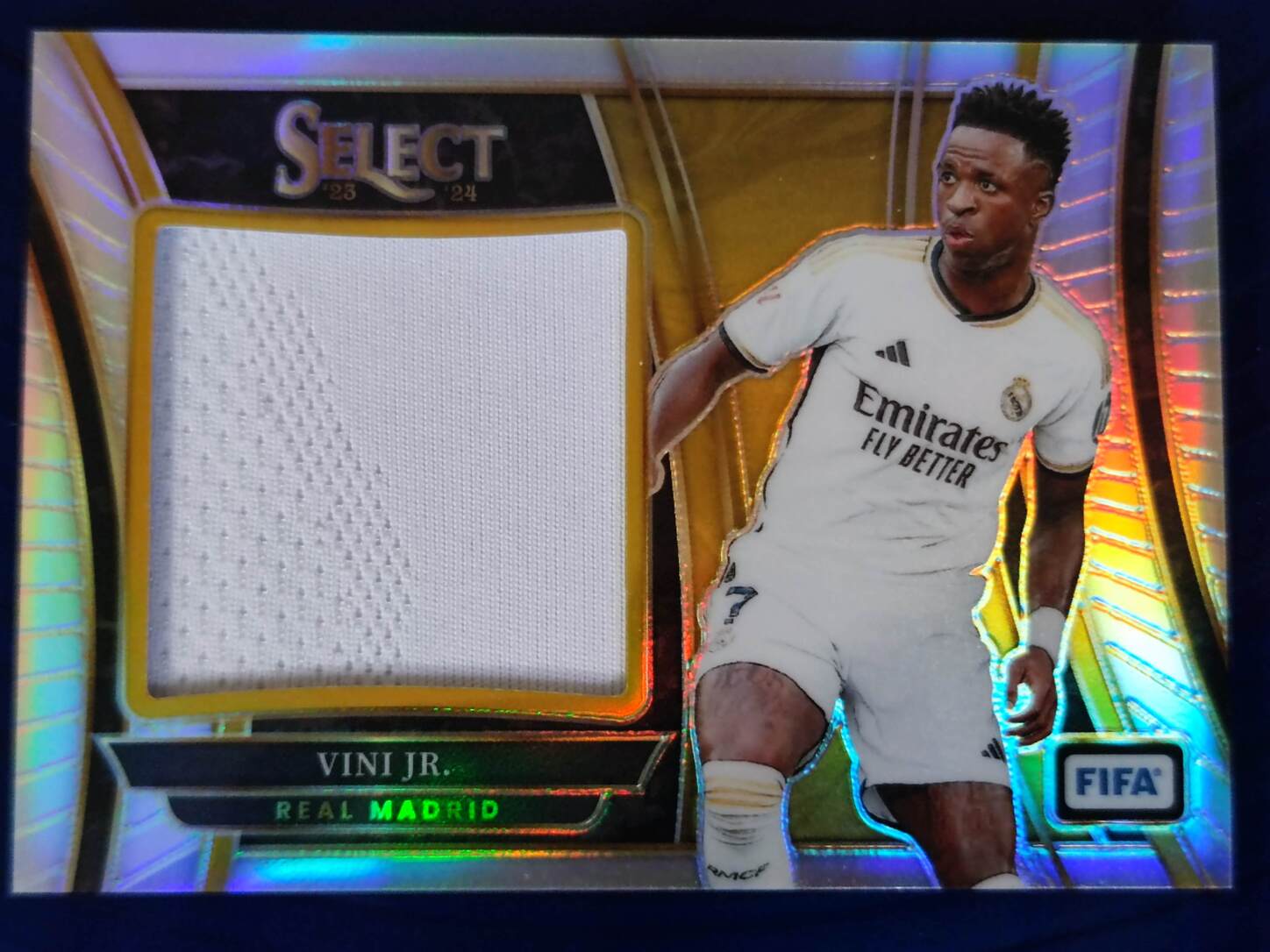 PANINI SELECT FIFA 2023/2024 VINI JR. JUMBO PARCHE NºJS-VJ
