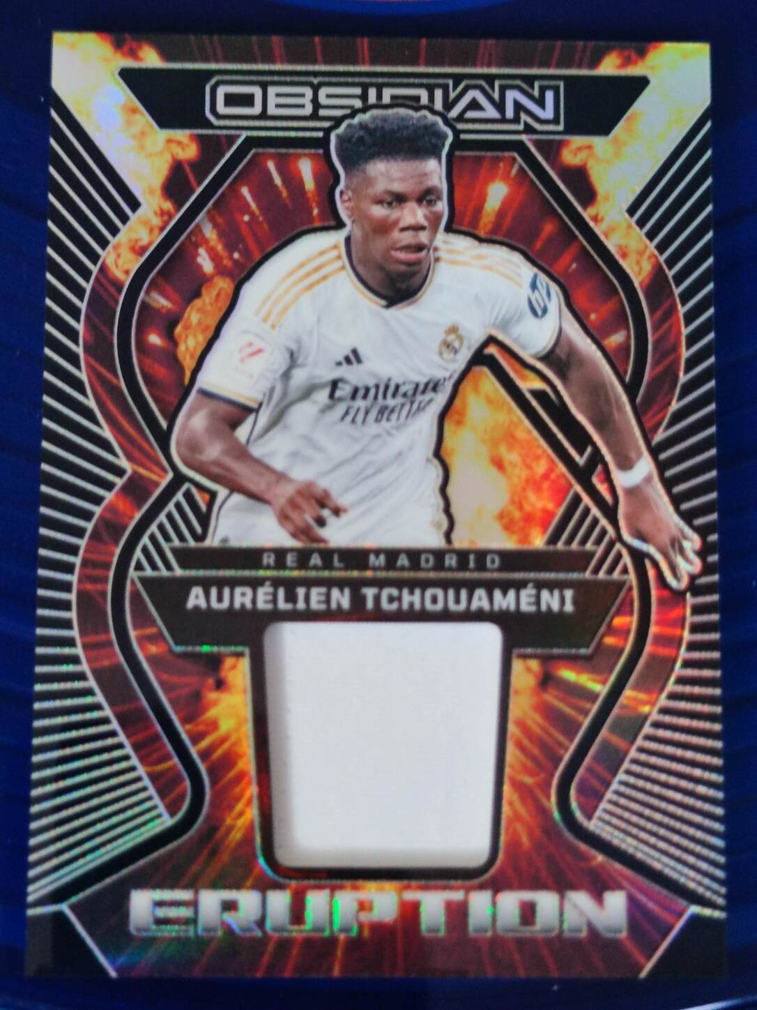 PANINI OBSIDIAN 2023/2024 TCHOUAMENI PARCHE NºER-AT NUMERADO /199