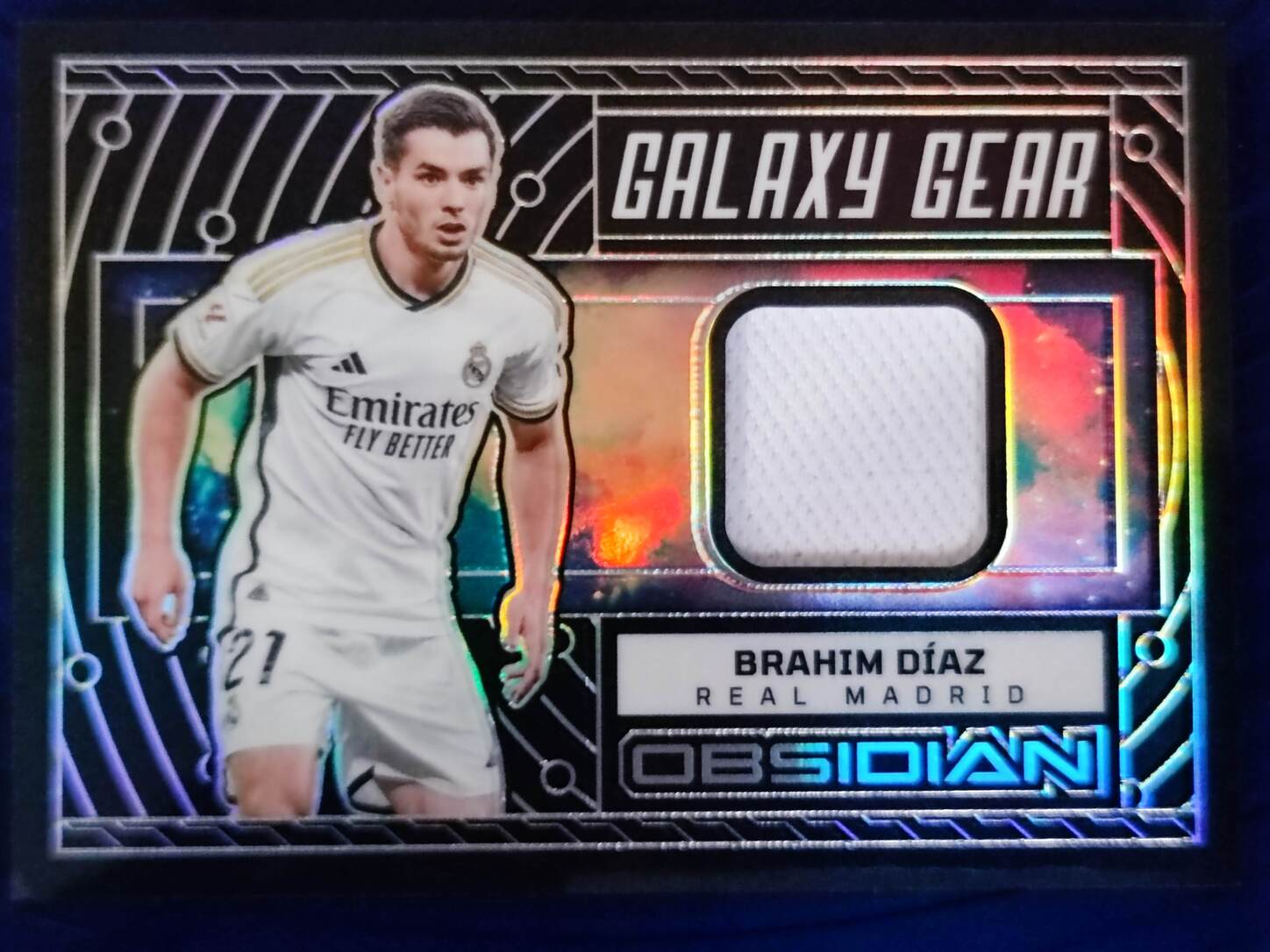 PANINI OBSIDIAN 2023/2024 BRAHIM DÍAZ PARCHE NºGG-BD NUMERADO /199