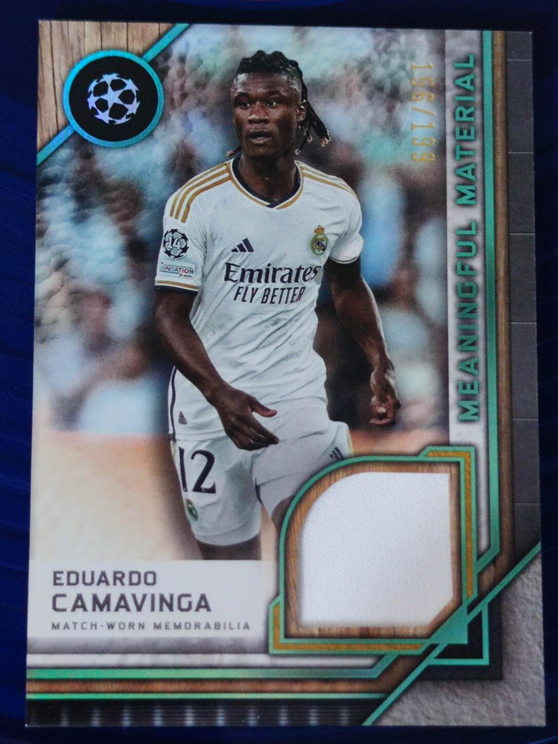 TOPPS MUSEUM UCL 2023/2024 EDUARDO CAMAVINGA PARCHE NºMMSR-EC NUMERADO /199