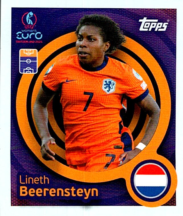 TOPPS WOMEN´S EURO SWITZERLAND 2025 LINETH BEERENSTEYN Nº285