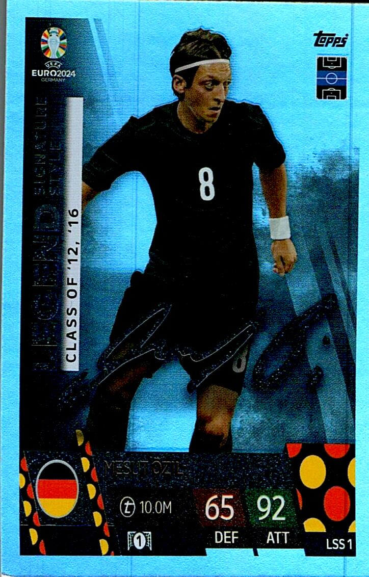 TOPPS MATCH ATTAX UEFA EURO 2024 MESUT ÖZIL SIGNATURE STYLE NºLSS1