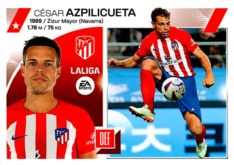 LIGA ESTE 2023/2024 AZPILICUETA ULTIMO FICHAJE Nº21 SEGUNDA EDICION