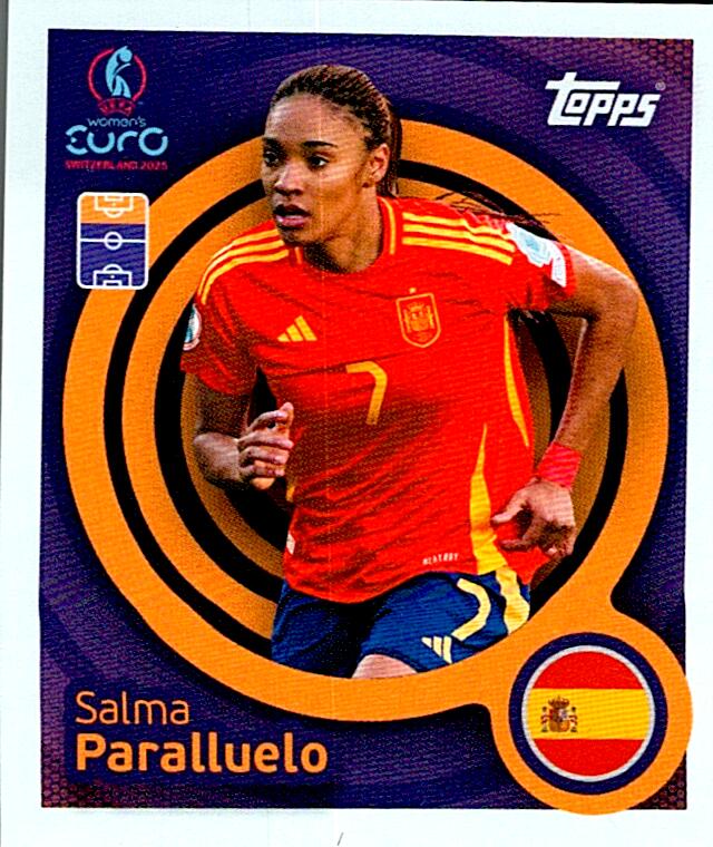 TOPPS WOMEN´S EURO SWITZERLAND 2025 SALMA PARALLUELO Nº93