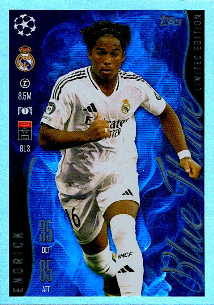 Match Attax Extra 2025 Endrick Blue Flame Limited Edition nºBL3