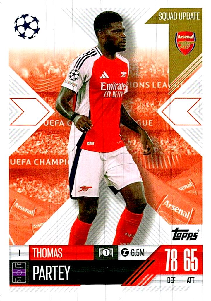 Match Attax Extra 2025 Thomas Partey nº1