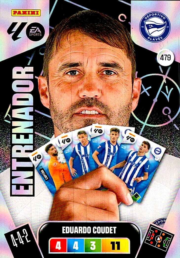 ADRENALYN LA LIGA 2025/2026 EDUARDO COUDET ENTRENADOR Nº479