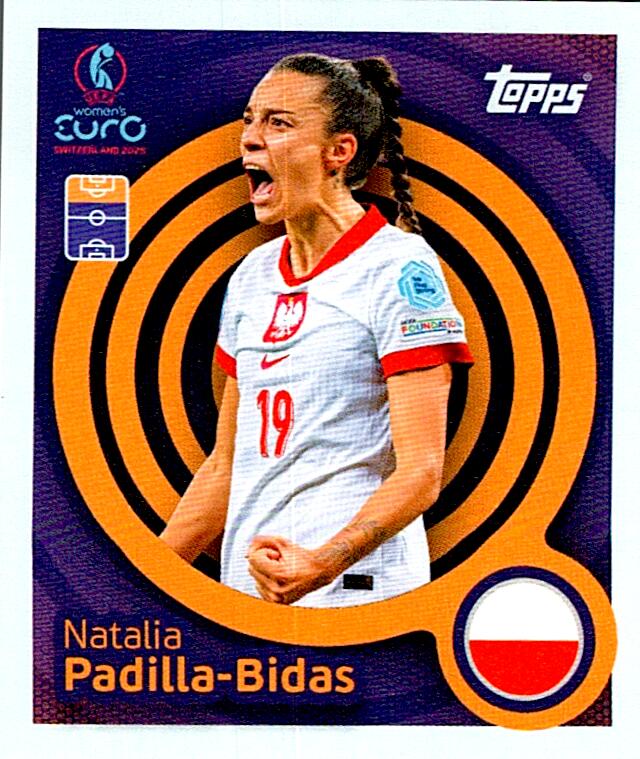TOPPS WOMEN´S EURO SWITZERLAND 2025 NATALIA PADILLA-BIDAS Nº189