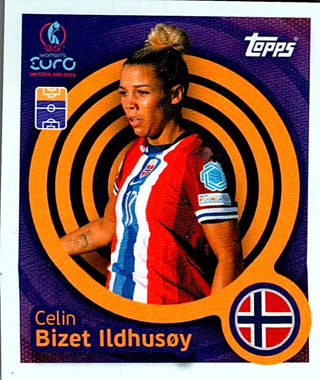 TOPPS WOMEN´S EURO SWITZERLAND 2025 CELIN BIZET ILDHUSOY Nº45