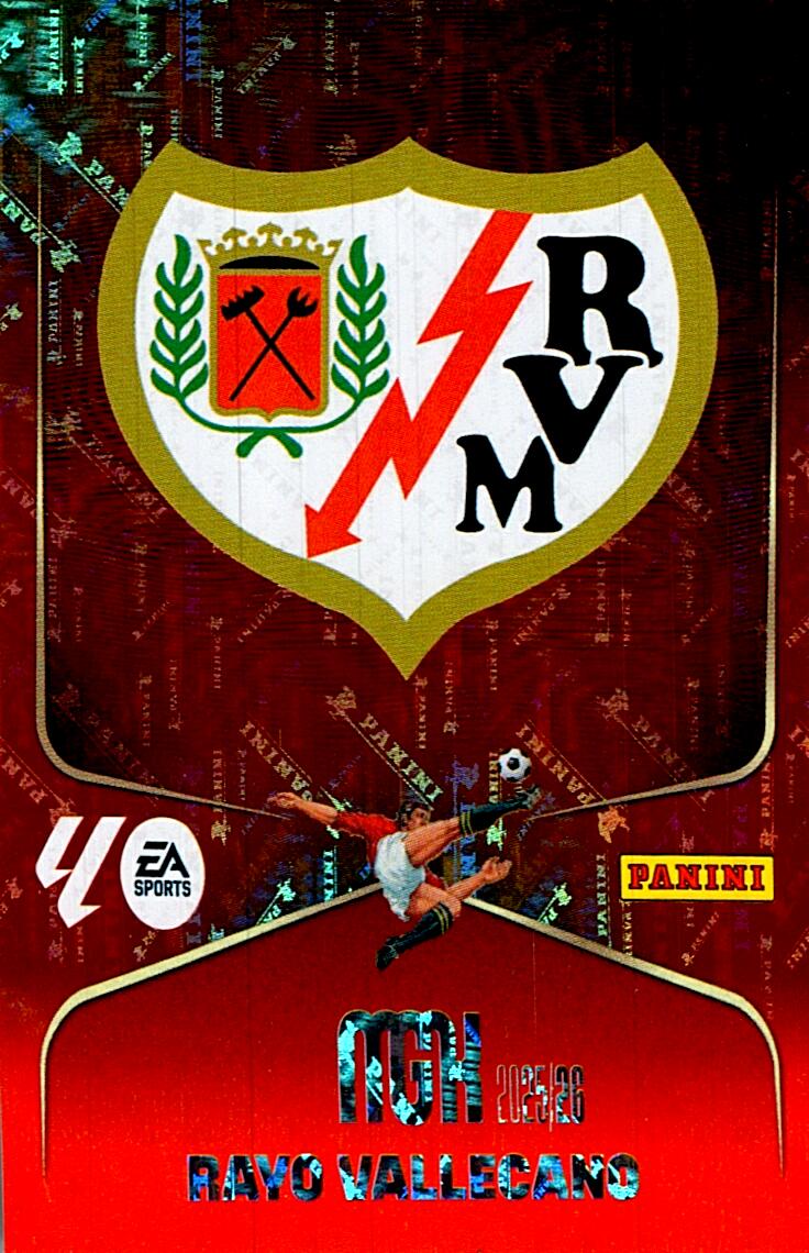 MEGACRACKS 2025/2026 ESCUDO RAYO VALLECANO Nº289