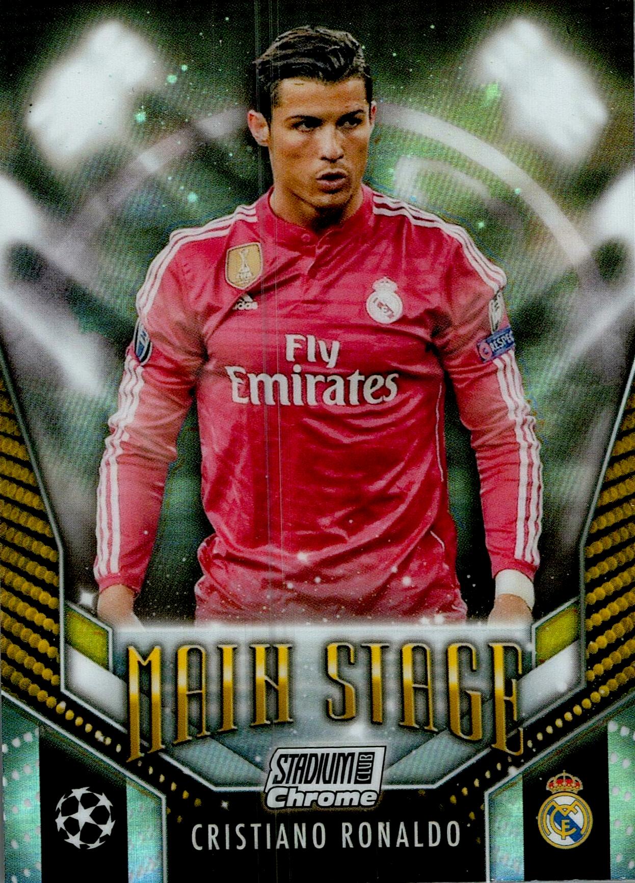 TOPPS STADIUM CHROME UCL 2023/2024 CRISTIANO RONALDO MAIN STAGE NºMS-CR