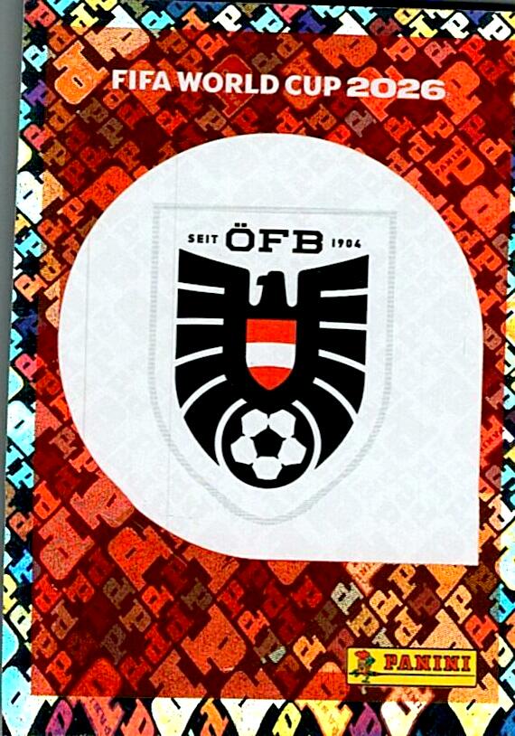 STICKERS FIFA WORLD CUP 2026 ESCUDO NºAUT 1
