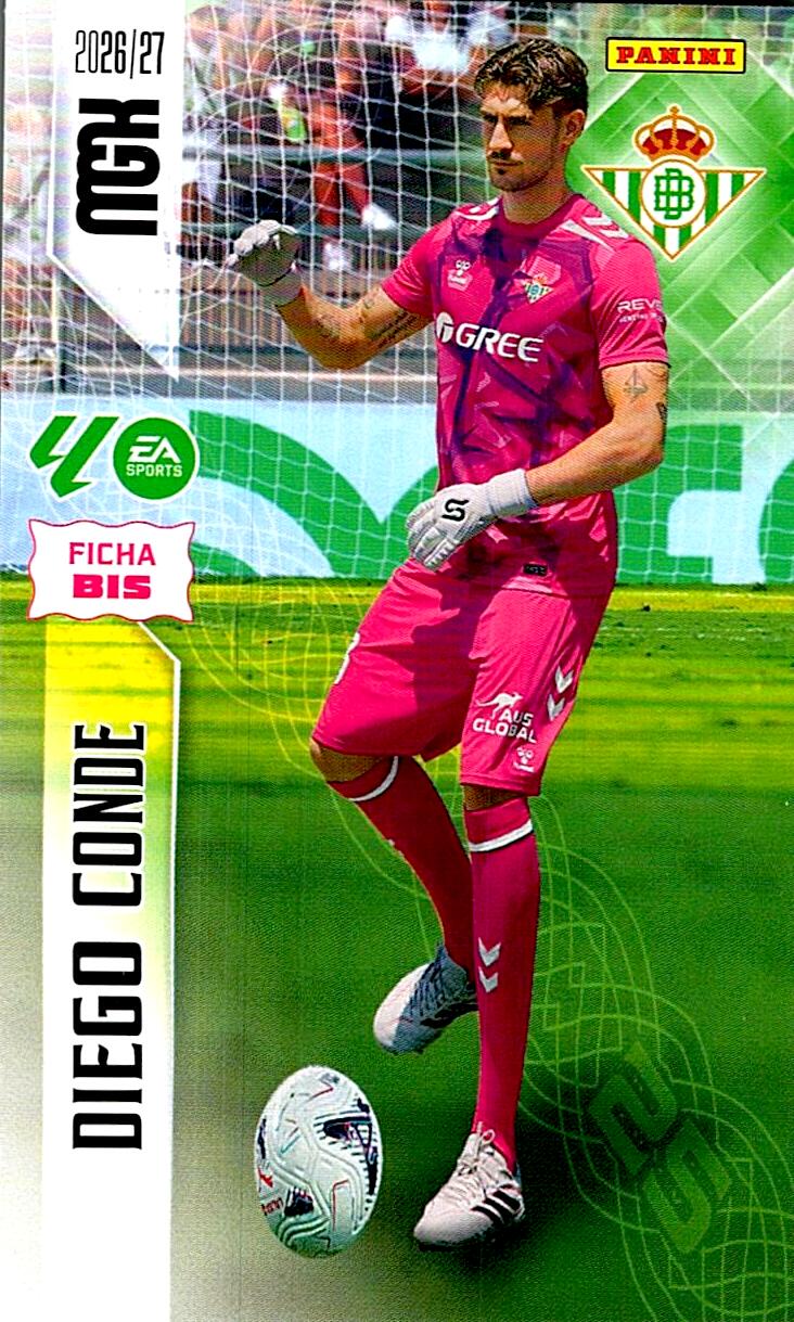 MEGACRACKS 2026/2027 DIEGO CONDE FICHA BIS Nº93 BIS SEGUNDA EDICION