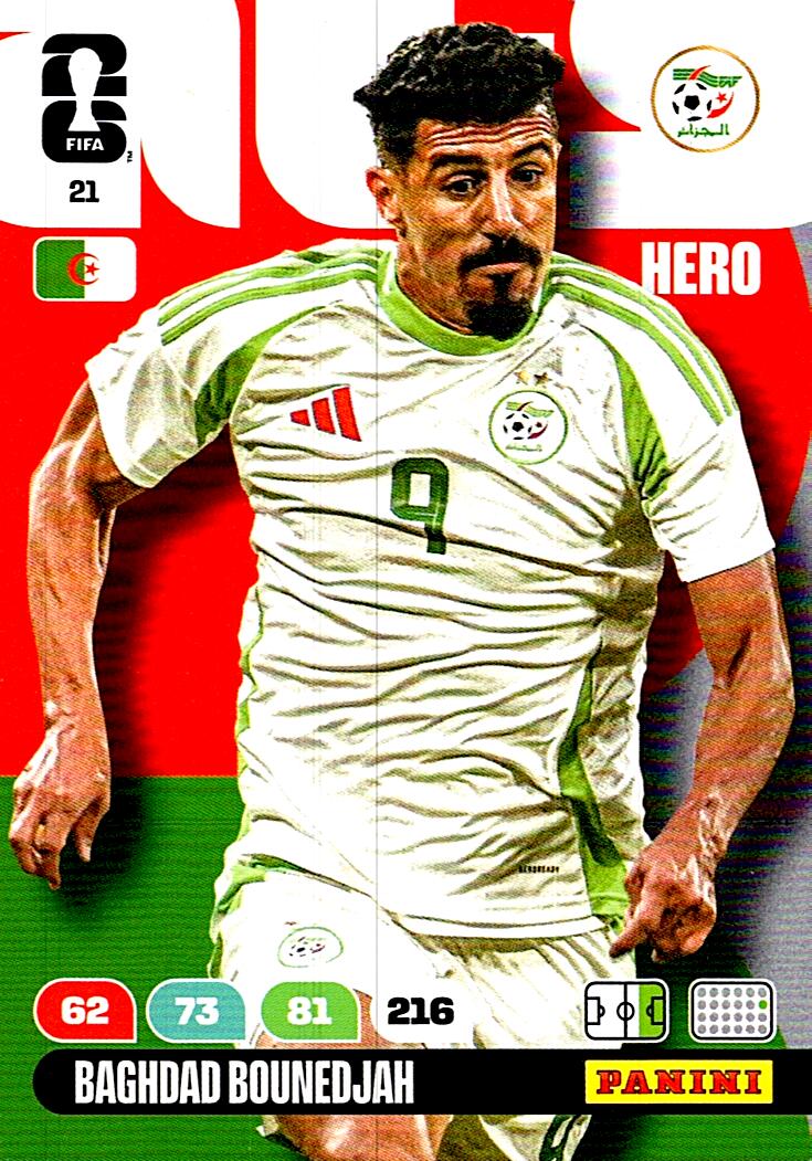 ADRENALYN WORLD CUP 2026 BAGHDAD BOUNEDJAH ALGERIA Nº21