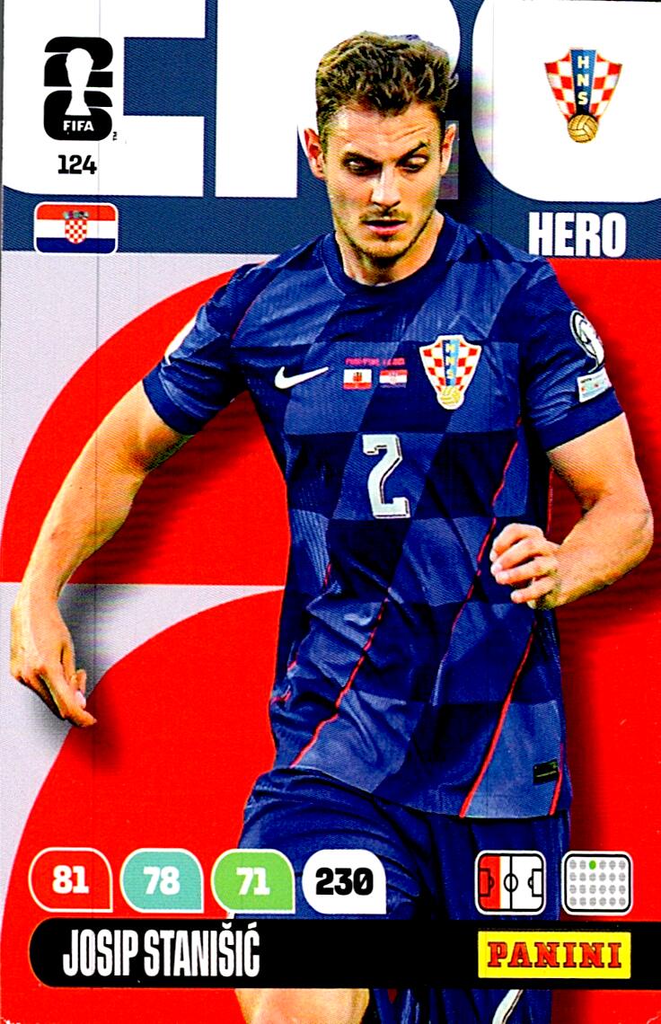 ADRENALYN WORLD CUP 2026 JOSIP STANISIC CROATIA Nº124