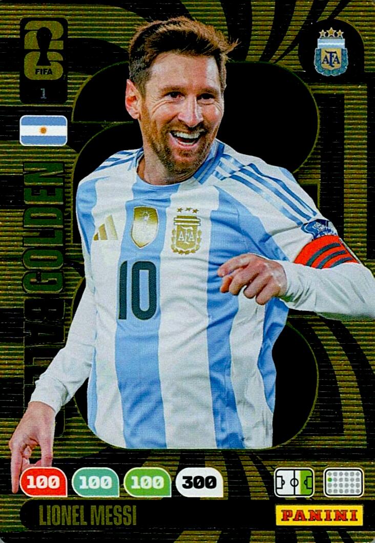 ADRENALYN WORLD CUP 2026 MESSI GOLDEN BALLER Nº1