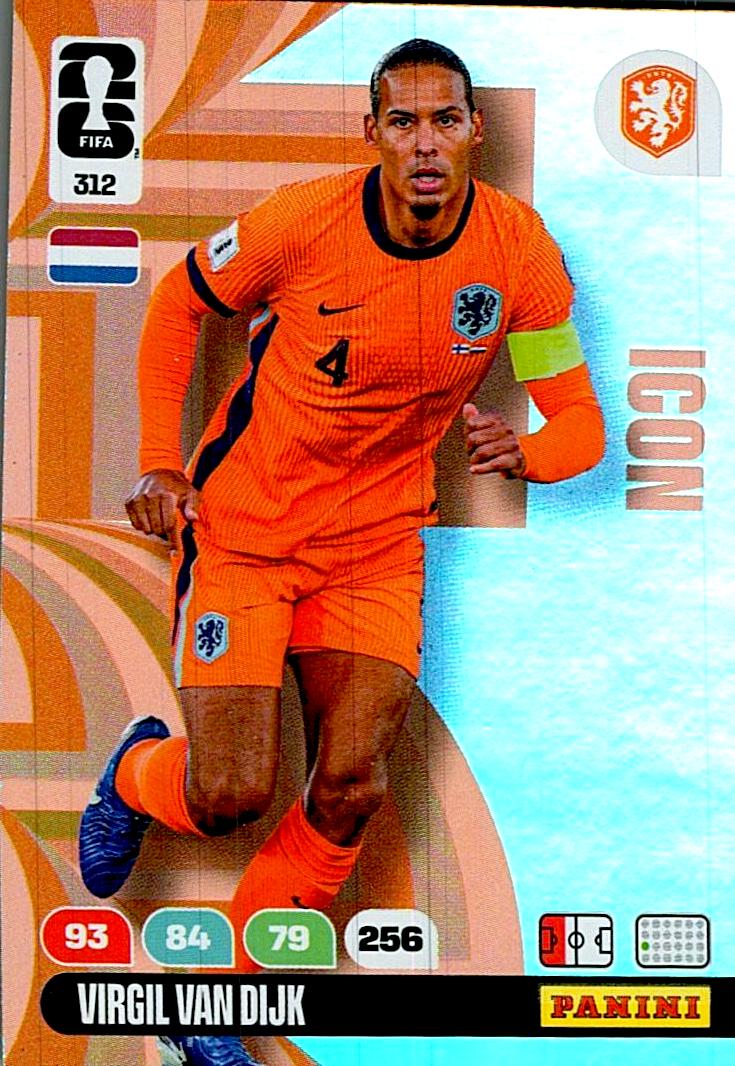 ADRENALYN WORLD CUP 2026 VIRGIL VAN DIJK NETHERLAND ICON Nº312