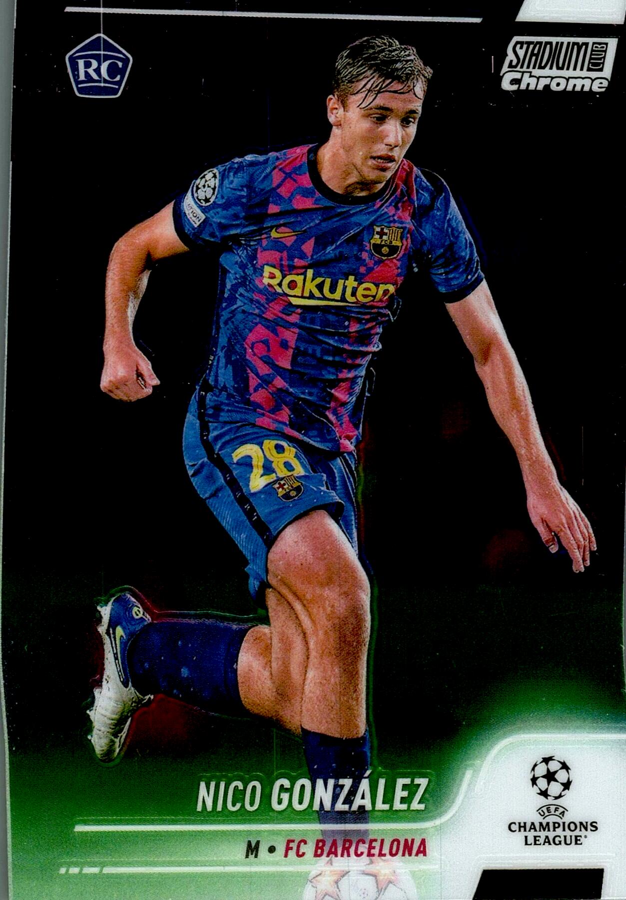 TOPPS STADIUM CHROME 2021/2022 NICO GONZALEZ Nº28 ROOKIE