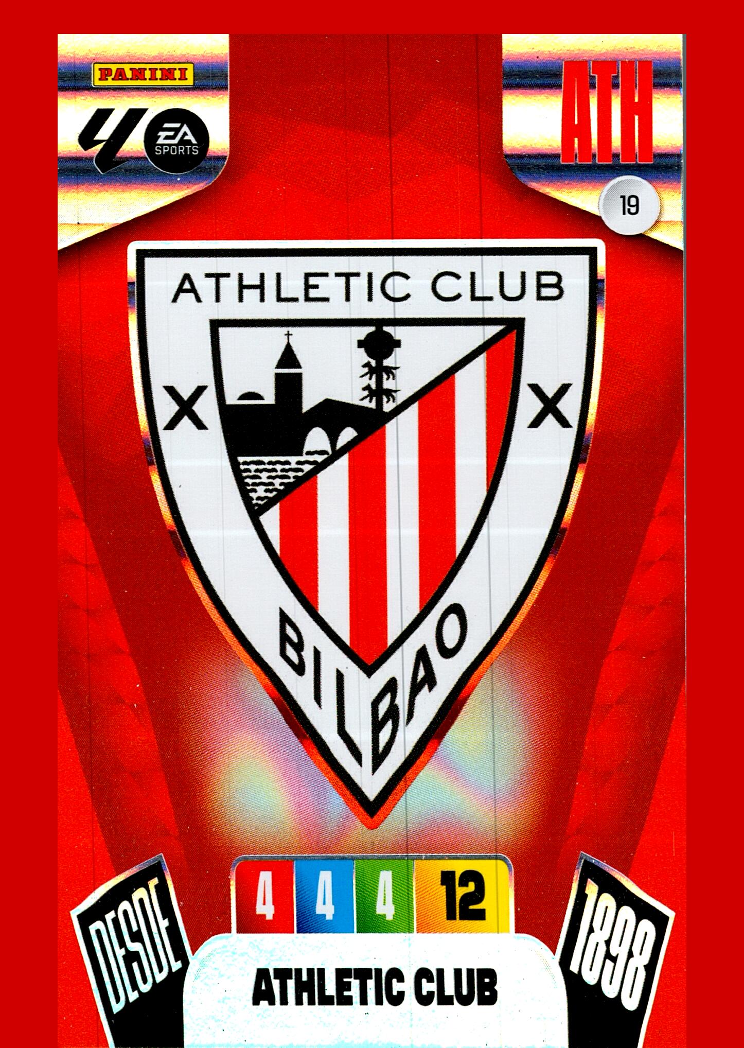 ADRENALYN LA LIGA 2025/2026 ESCUDO ATHLETIC CLUB Nº19