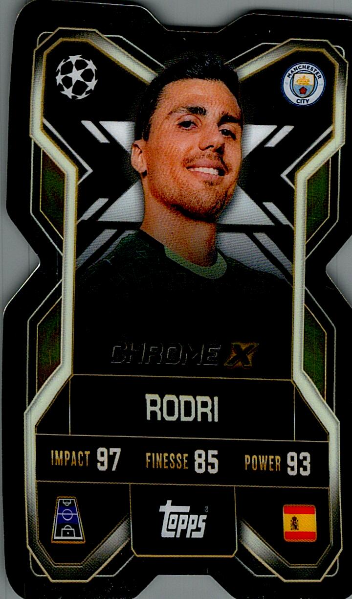 TOPPS MATCH ATTAX EXTRA 2025/26 RODRI CHROME X NºCX2