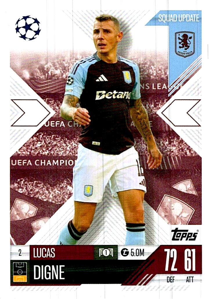 Match Attax Extra 2025 Lucas Digne nº2