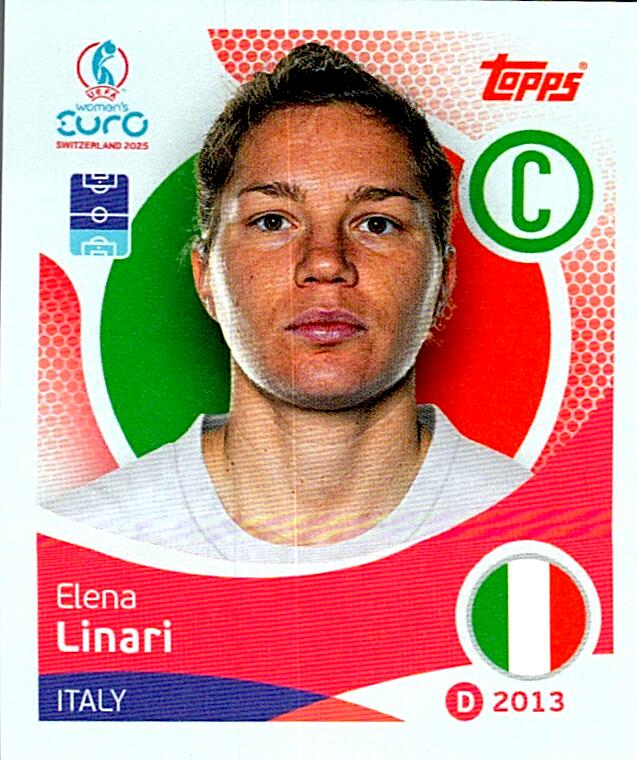TOPPS WOMEN´S EURO SWITZERLAND 2025 ELENA LINARI Nº142