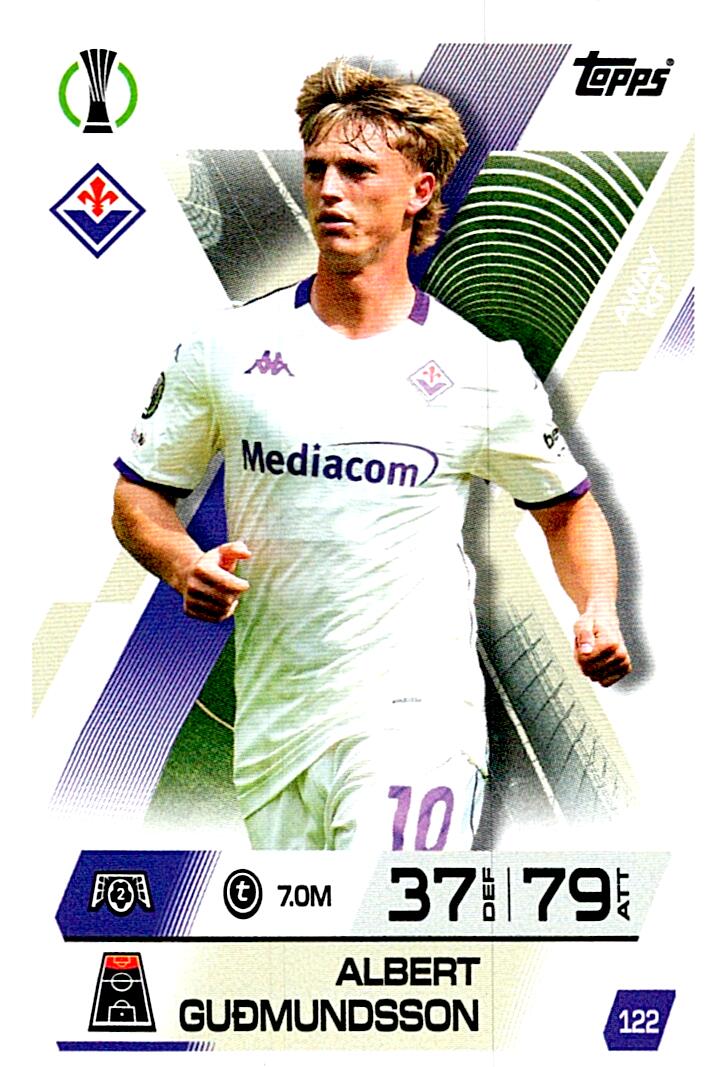 TOPPS MATCH ATTAX EXTRA 2025/26 ALBERT GUDMUNDSSON Nº122