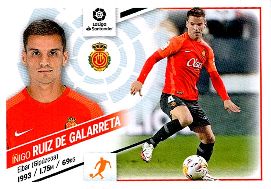 Cromo Liga Este 2022/2023 RUIZ DE GALARRETA RCD MALLORCA Nº14