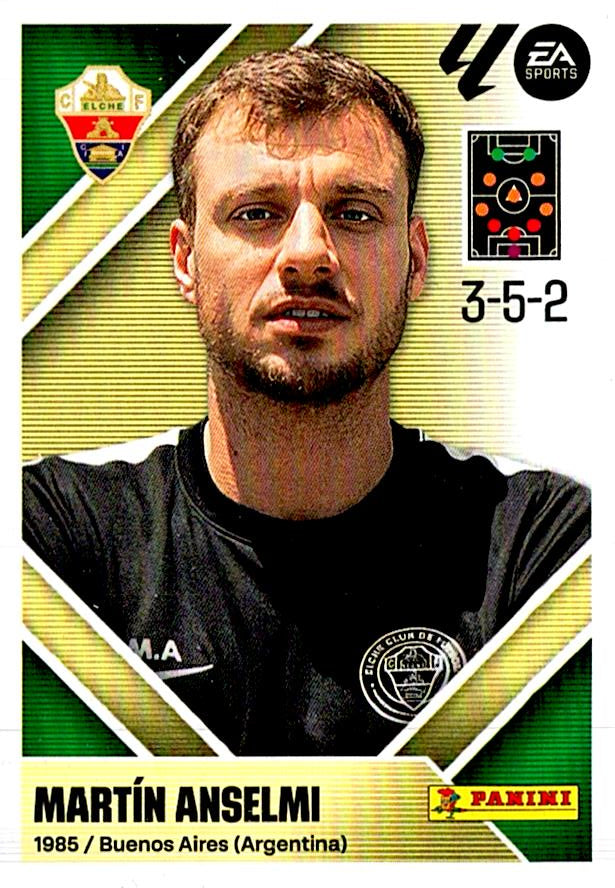 LIGA ESTE 2026/2027 MARTIN ANSELMI ELCHE CF Nº2 SEGUNDA EDICION