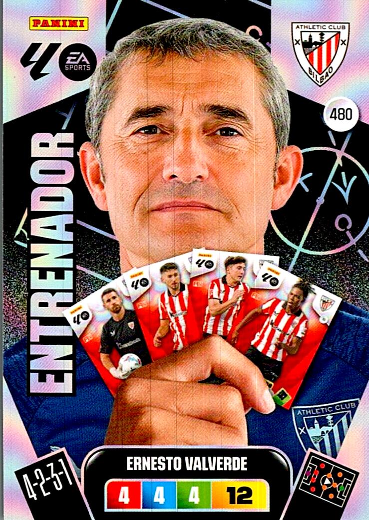 ADRENALYN LA LIGA 2025/2026 ERNESTO VALVERDE ENTRENADOR Nº480