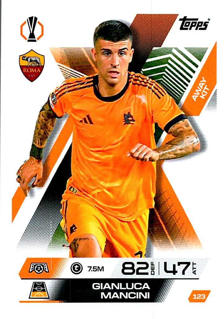 TOPPS MATCH ATTAX EXTRA 2025/26 GIANLUCA MANCINI Nº123