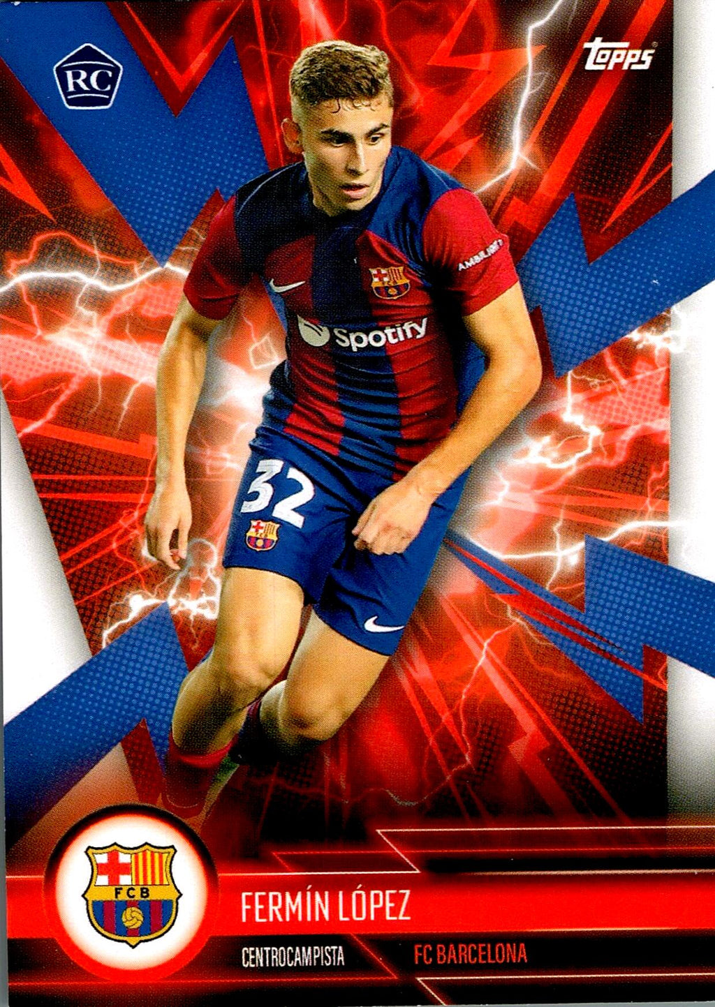 TOPPS FC BARCELONA 2023/2024 FERMÍN NºBARE-5 ROOKIE