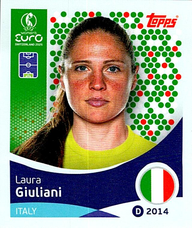 TOPPS WOMEN´S EURO SWITZERLAND 2025 LAURA GIULIANI Nº143